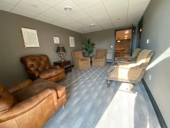 Comfortable lounge seating area